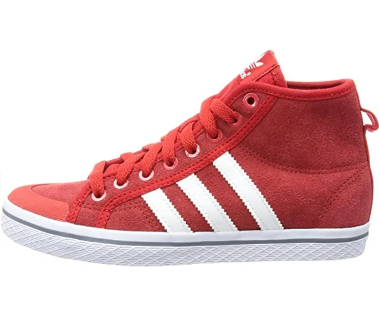 Adidas Original scarpa sneakers alta Honey Stripes Mid G96067 rosso