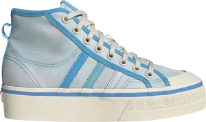 Adidas Wmns Nizza Platform Mid 'Almost Blue Pantone' Sneakers, Blue