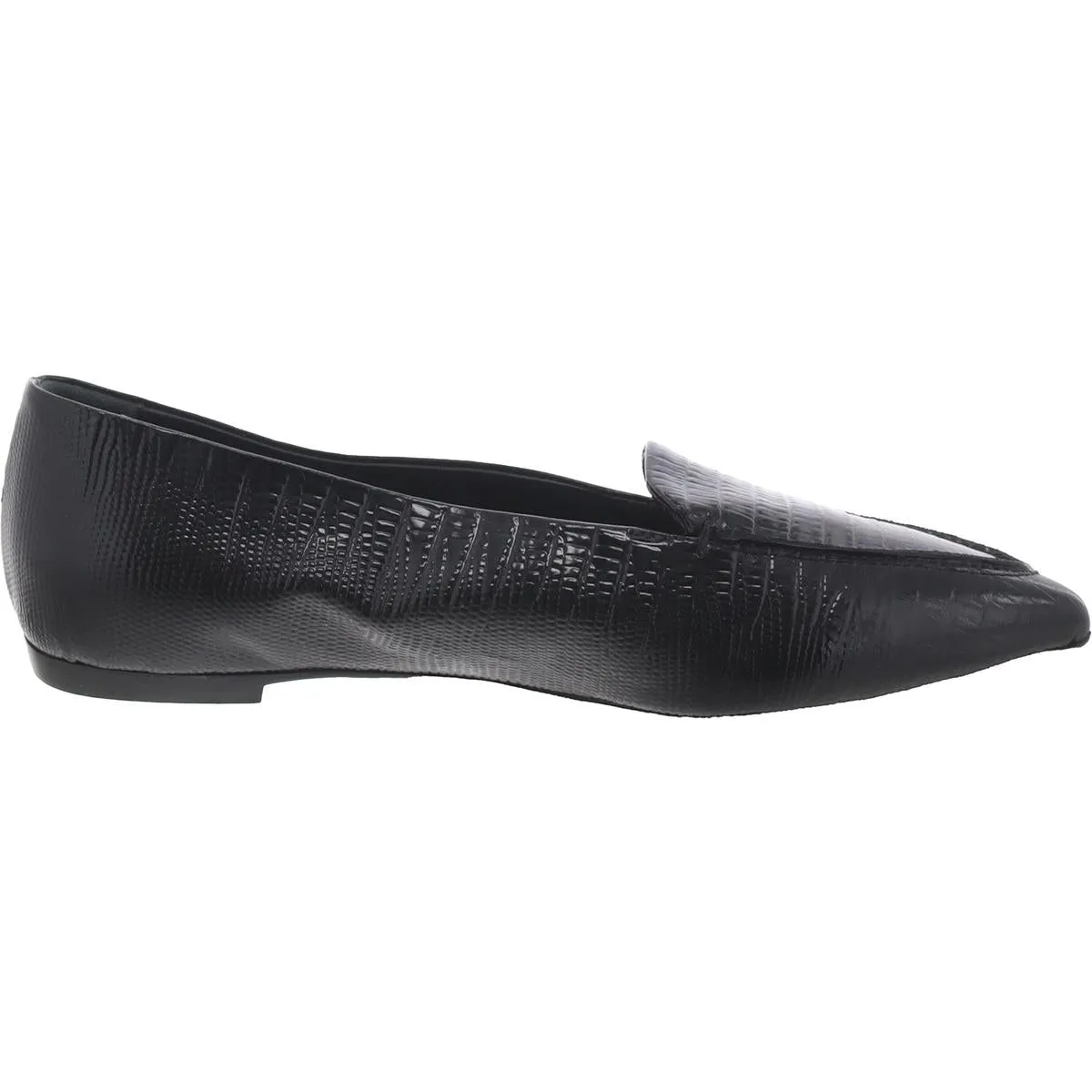 AGL Womens Leather Pointed Toe Ballet Flats