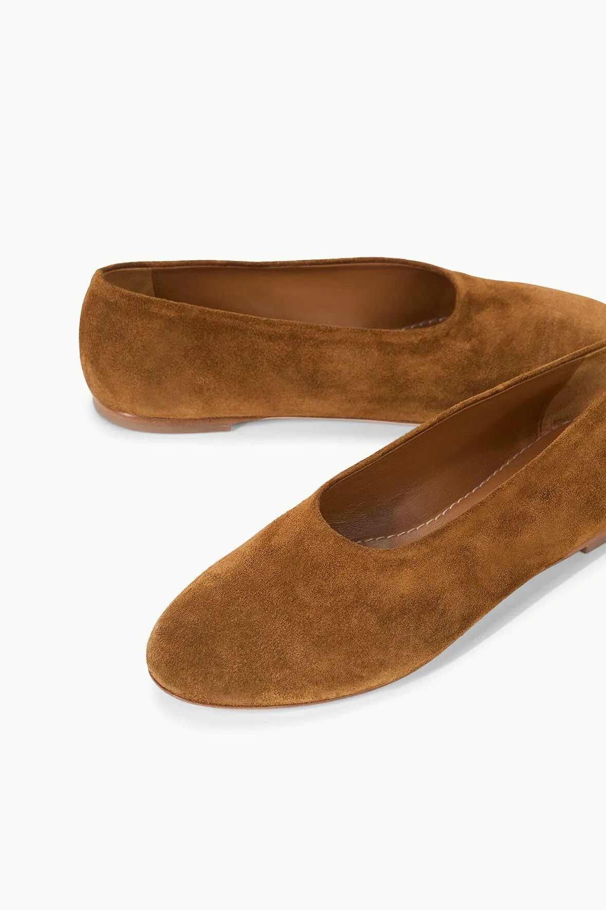 ALBA BALLET FLAT | TAN SUEDE