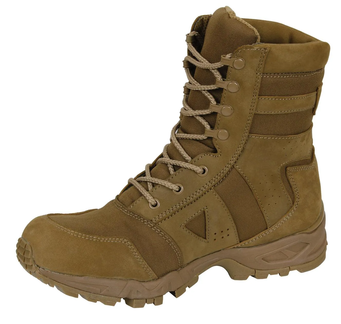 AR 670-1 Coyote Brown Forced Entry Tactical Boot - 8 Inch