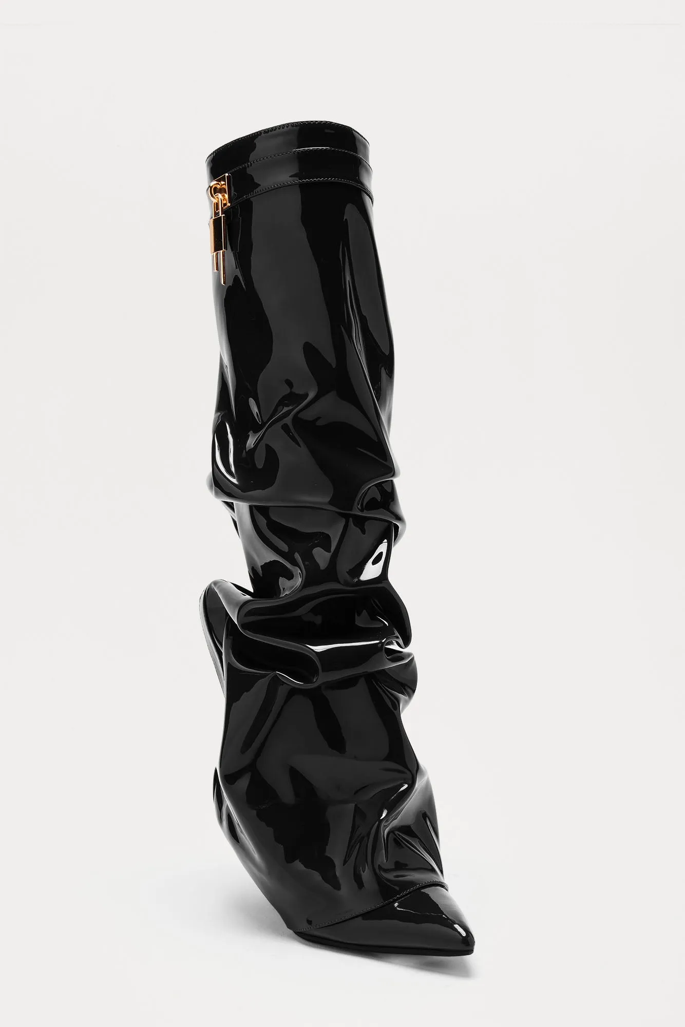 Atlas Patent Overlay Boots - Black