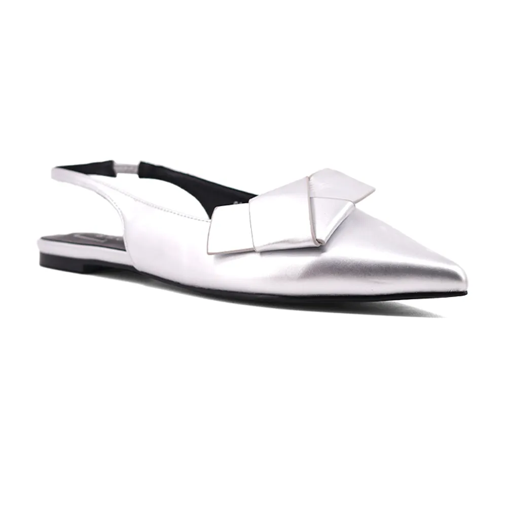 Audrey Metallic Sling Back Ballet Flats