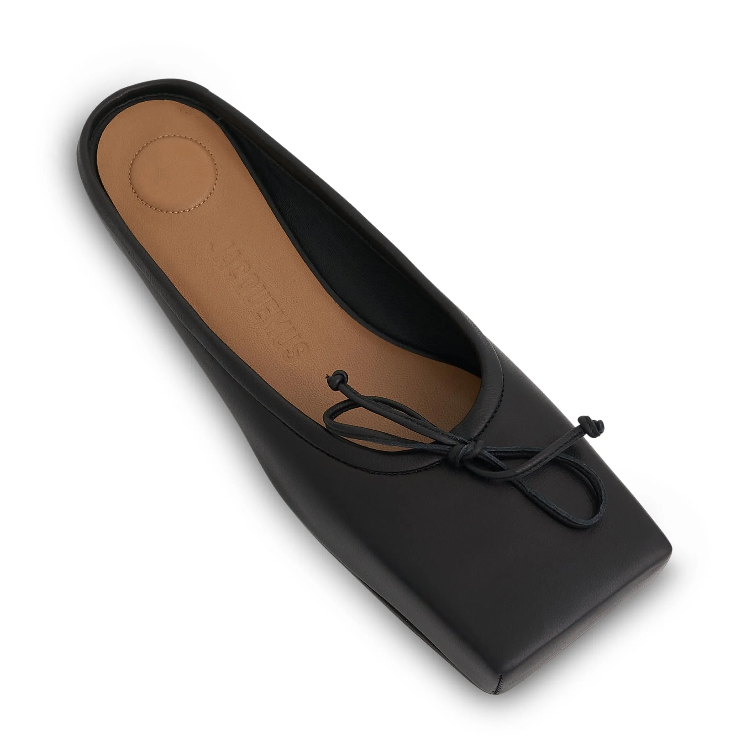 Ballet Flat Mules in Black