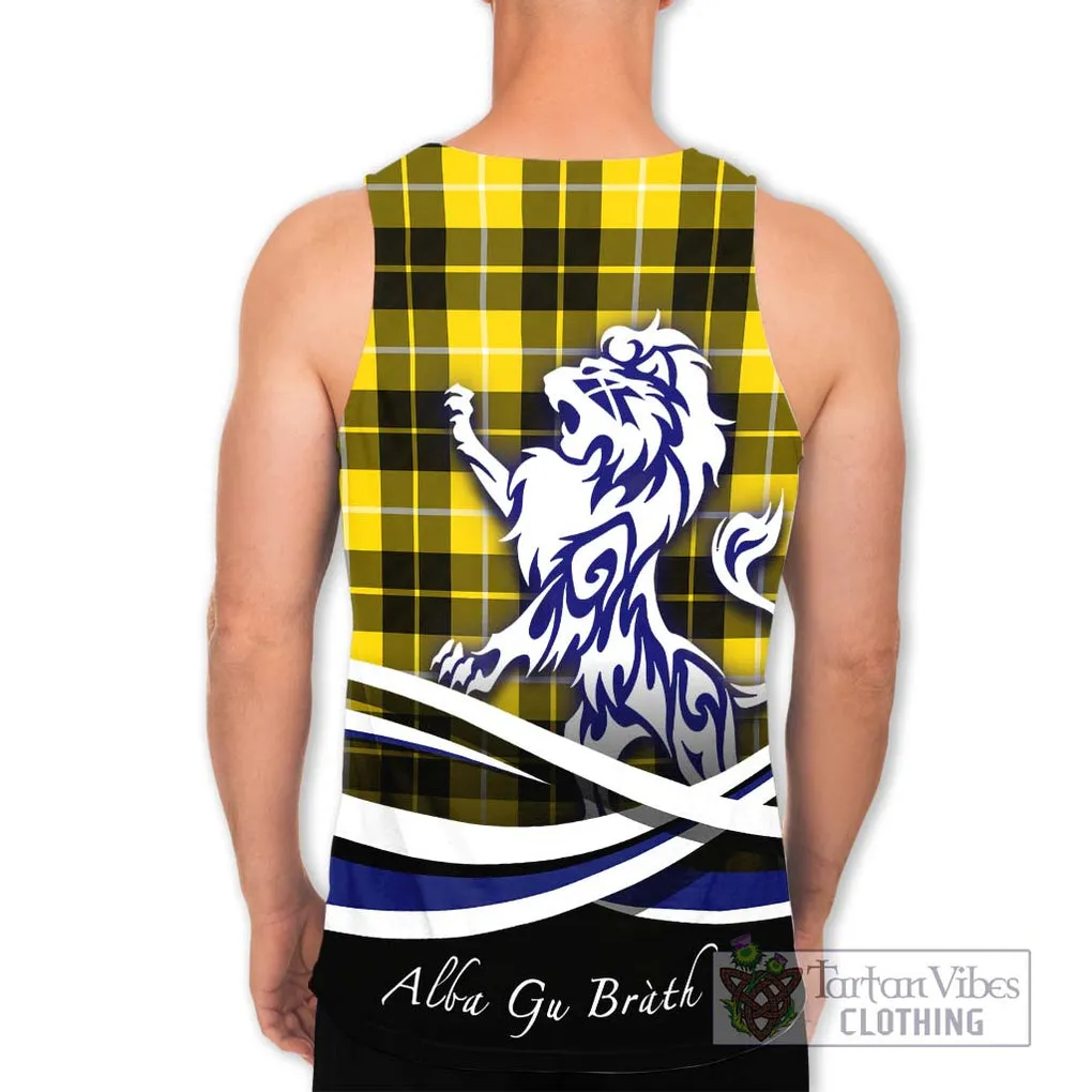 Barclay Dress Modern Tartan Men's Tank Top with Alba Gu Brath Regal Lion Emblem