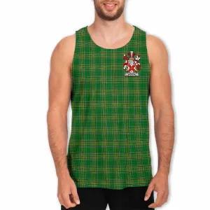 Barron Irish Clan Tartan Men's Tank Top with Coat of Arms