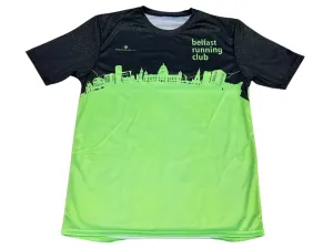 Belfast Running Club Mens Tee (Black/Green)