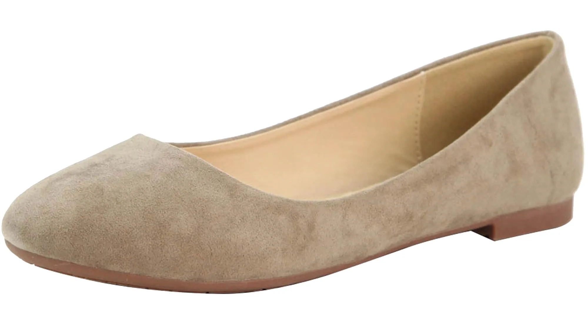 Bella Marie Women's Classic Round Toe Slip On Ballet Flats