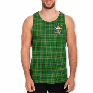 Bevens Irish Clan Tartan Men's Tank Top with Coat of Arms