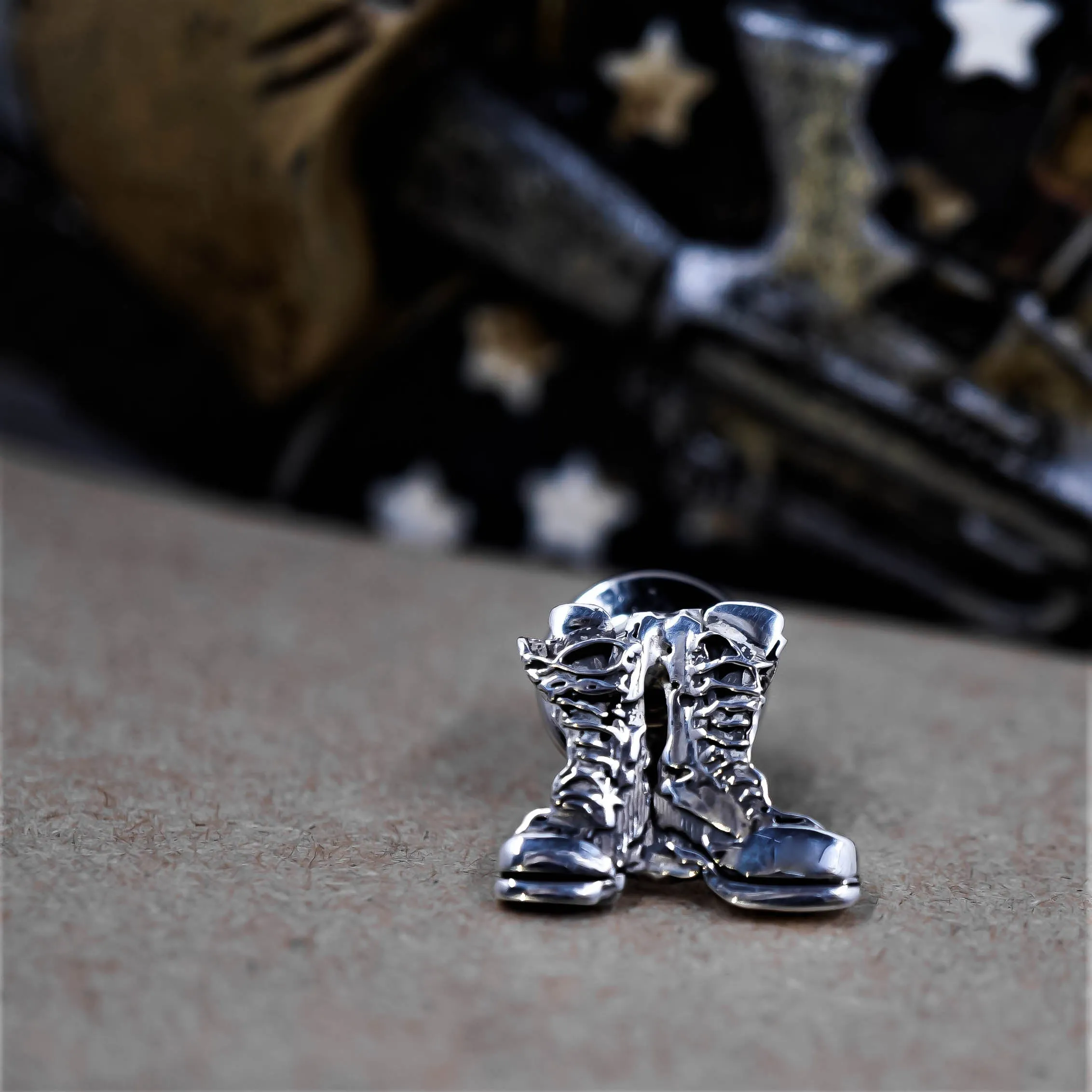 Black Cadillac Sterling Silver Lapel Pin