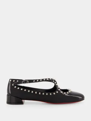 Black Pilouta Jane Ballerinas