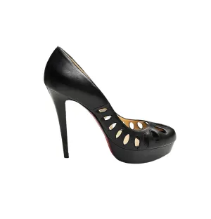 Black Platform High Heels - 10