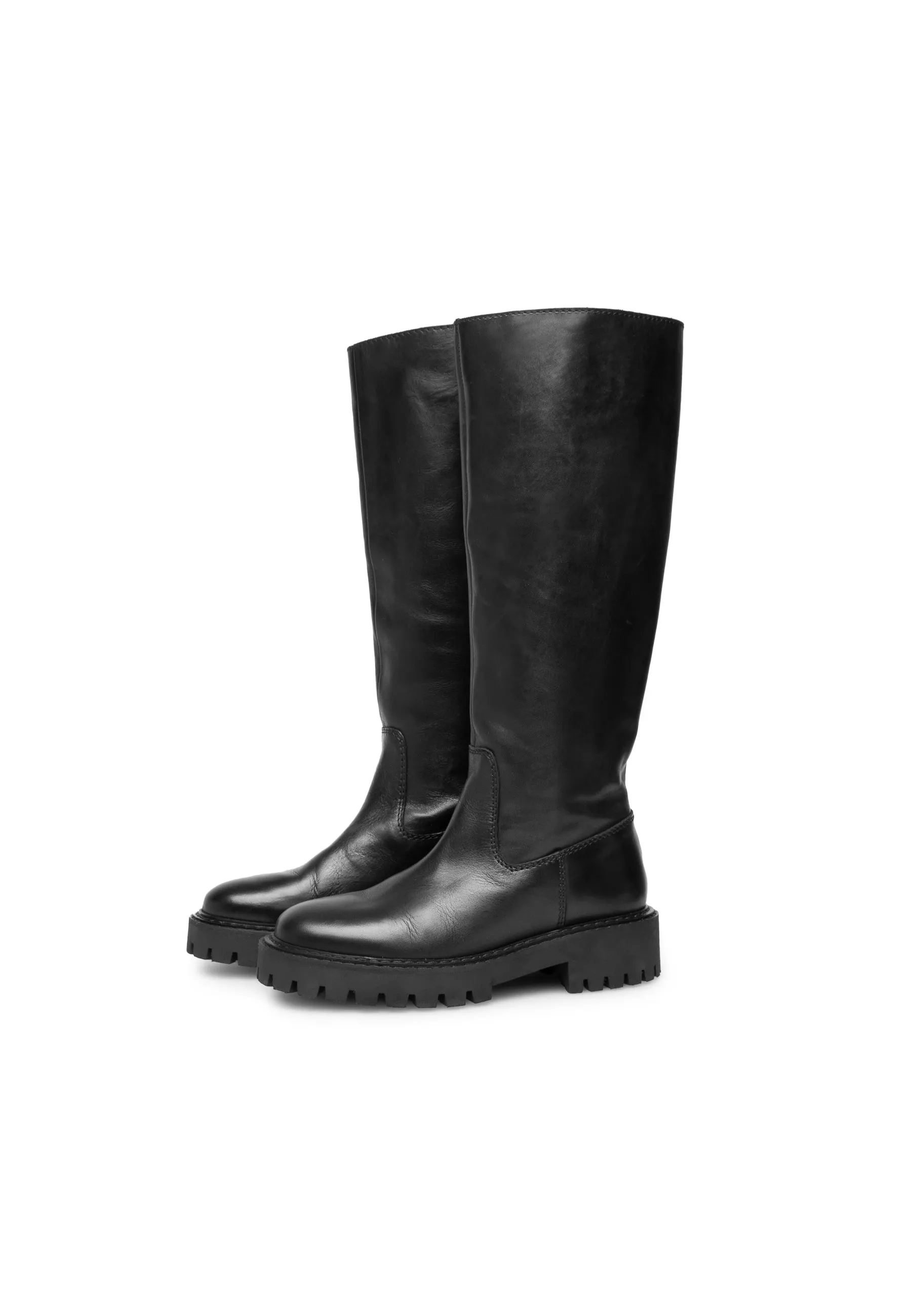 Blaine Black High Boots