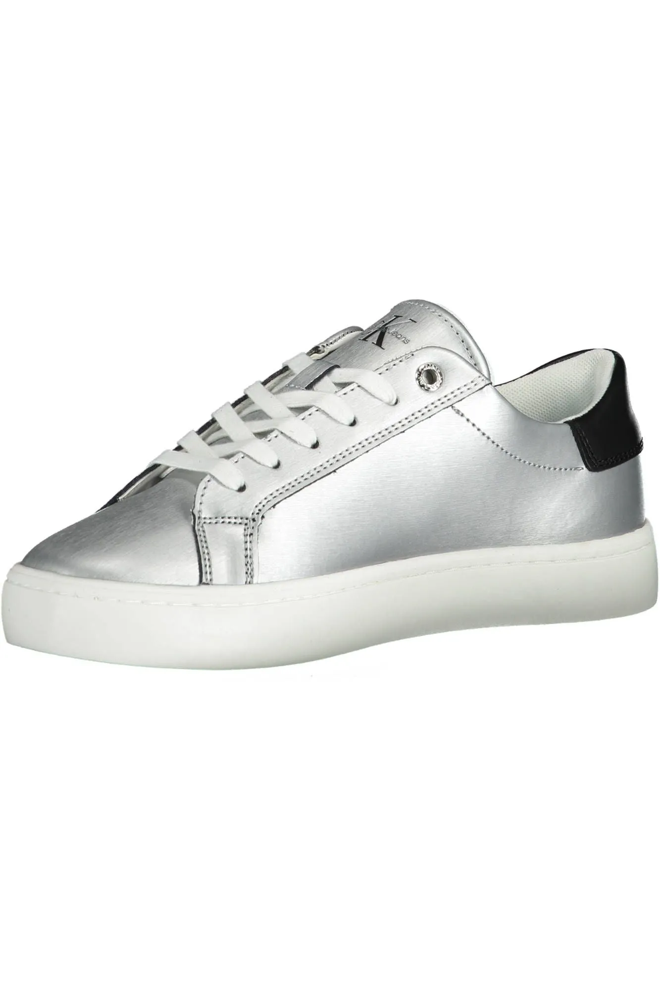 Calvin Klein Silver Cotton Women Sneaker