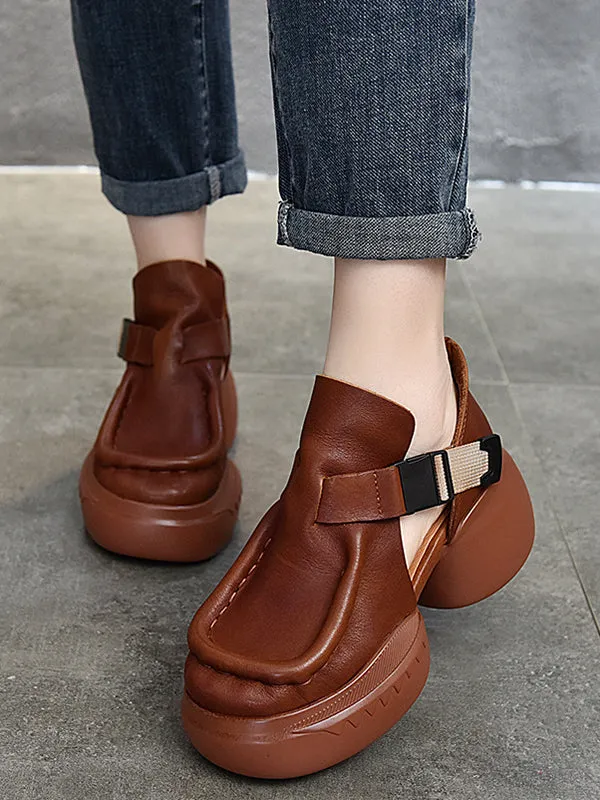 Closed-Toe Sandals Platform Shoes