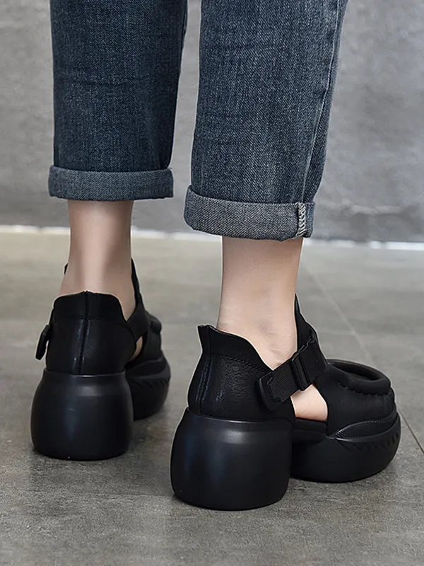 Closed-Toe Sandals Platform Shoes