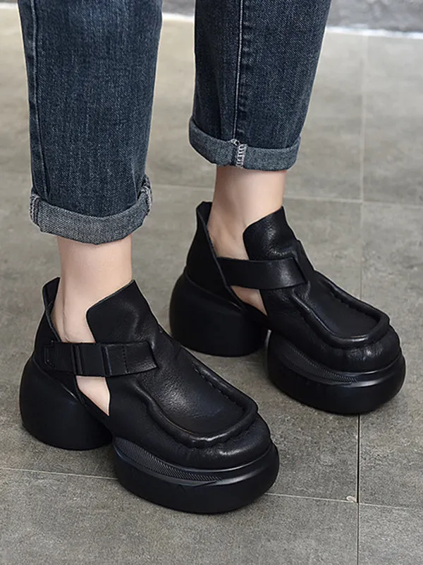 Closed-Toe Sandals Platform Shoes