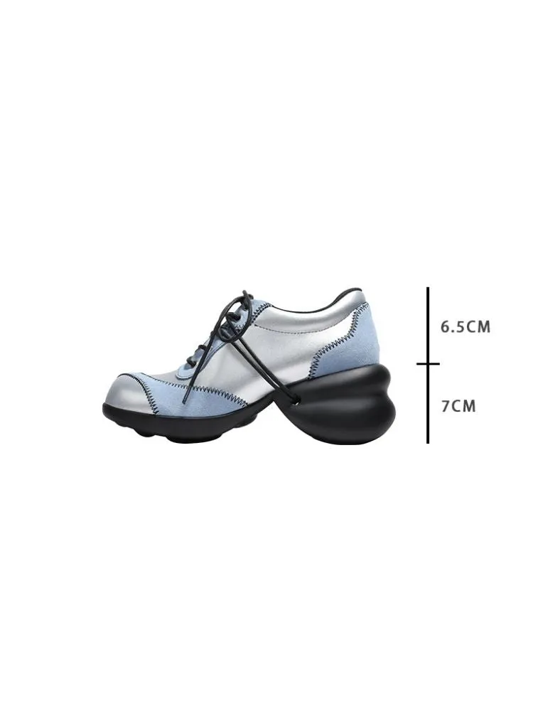 Color scheme deformed platform shoes【s0000002275】