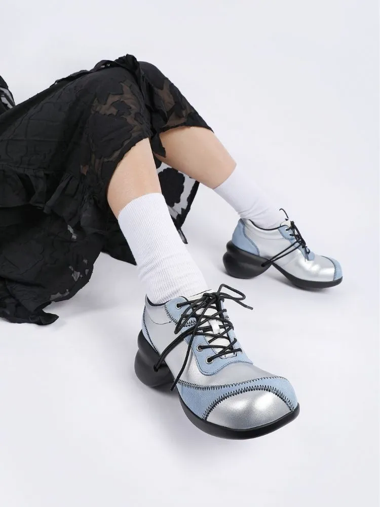 Color scheme deformed platform shoes【s0000002275】