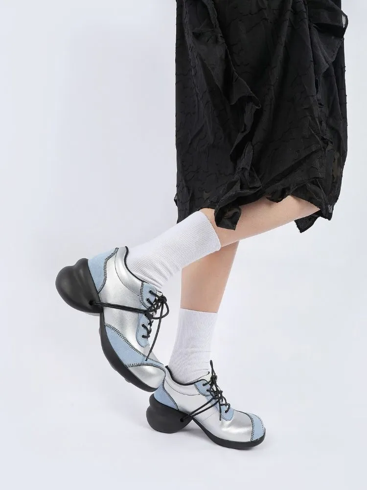 Color scheme deformed platform shoes【s0000002275】