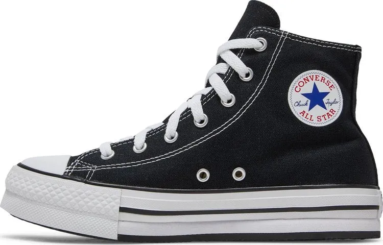 Converse Chuck Taylor All Star Lift Platform Canvas High GS Black Sneakers