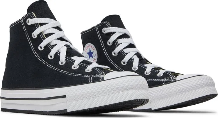 Converse Chuck Taylor All Star Lift Platform Canvas High GS Black Sneakers