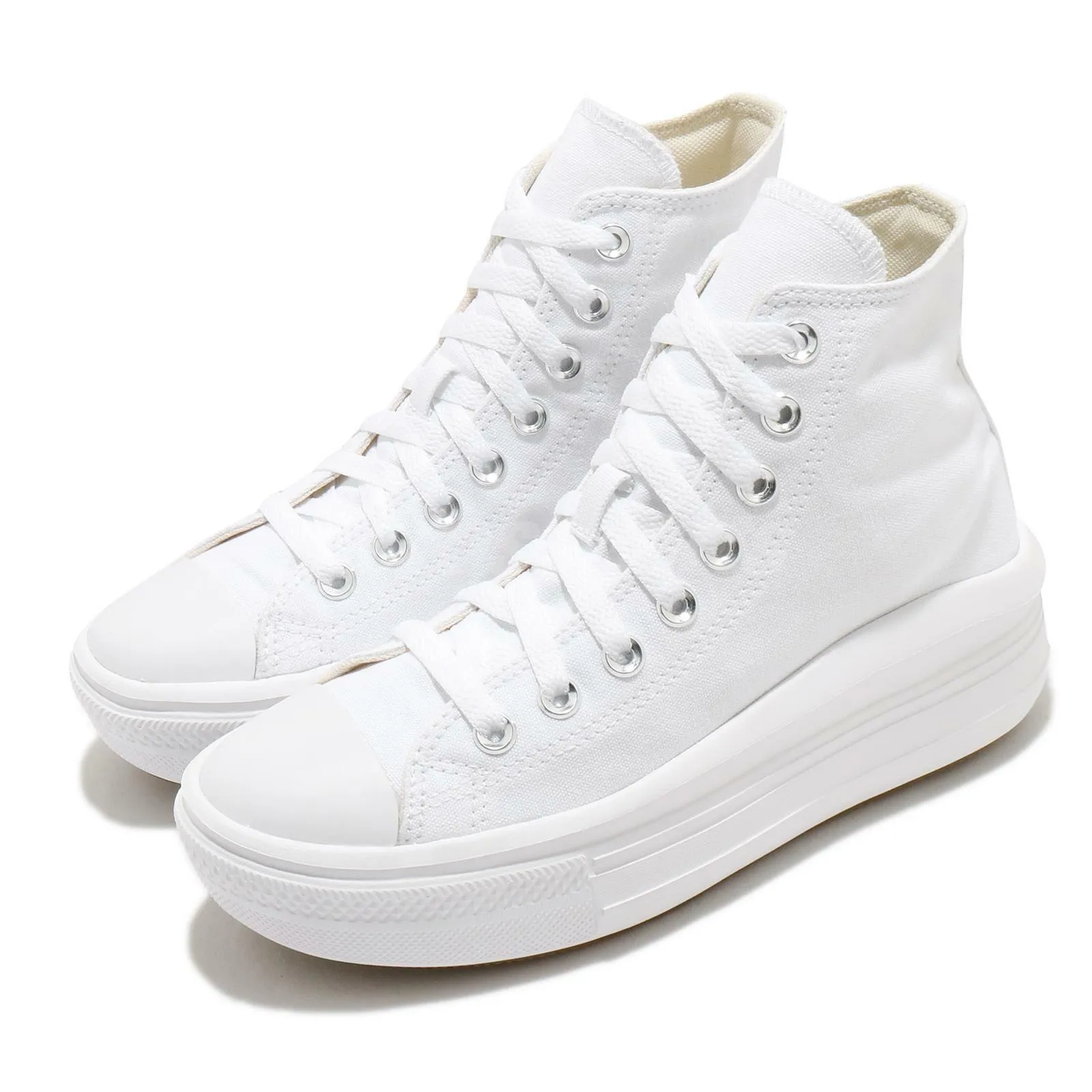 Converse Women's Chuck Taylor All Star Move Platform White/Natural Ivory/Black 568498C