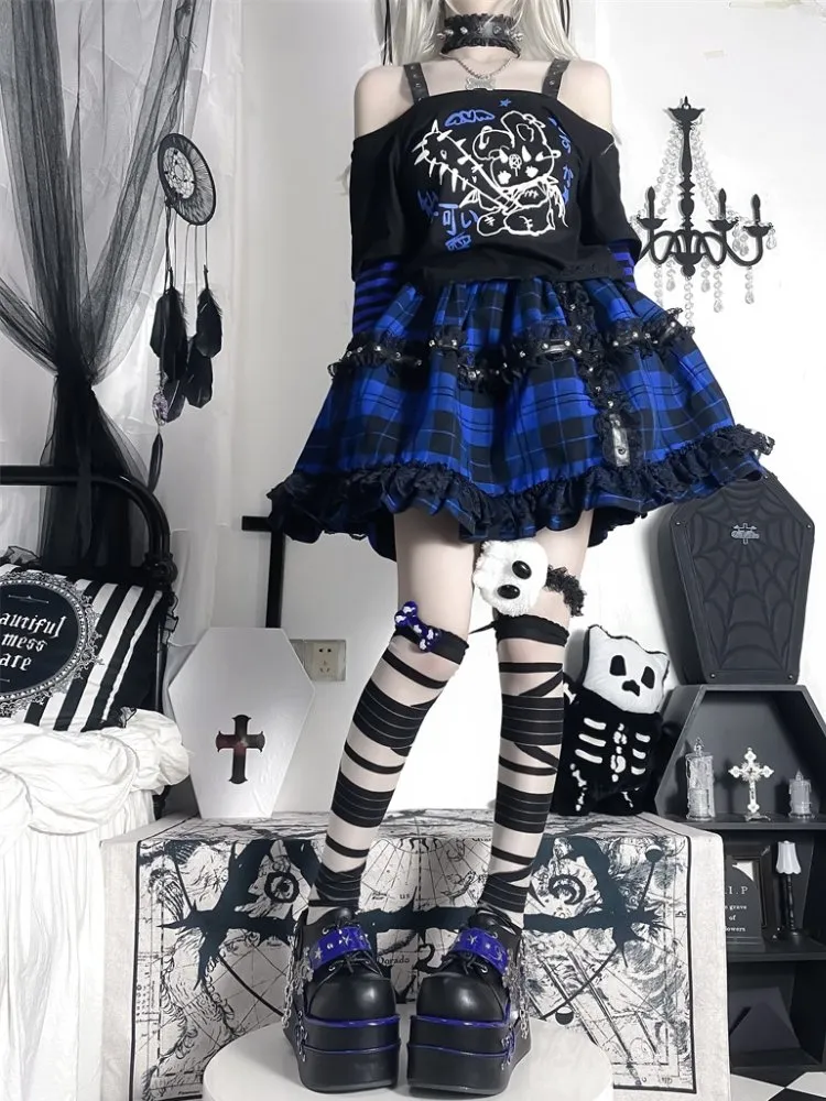 Cool punk skull platform shoes【s0000000003】