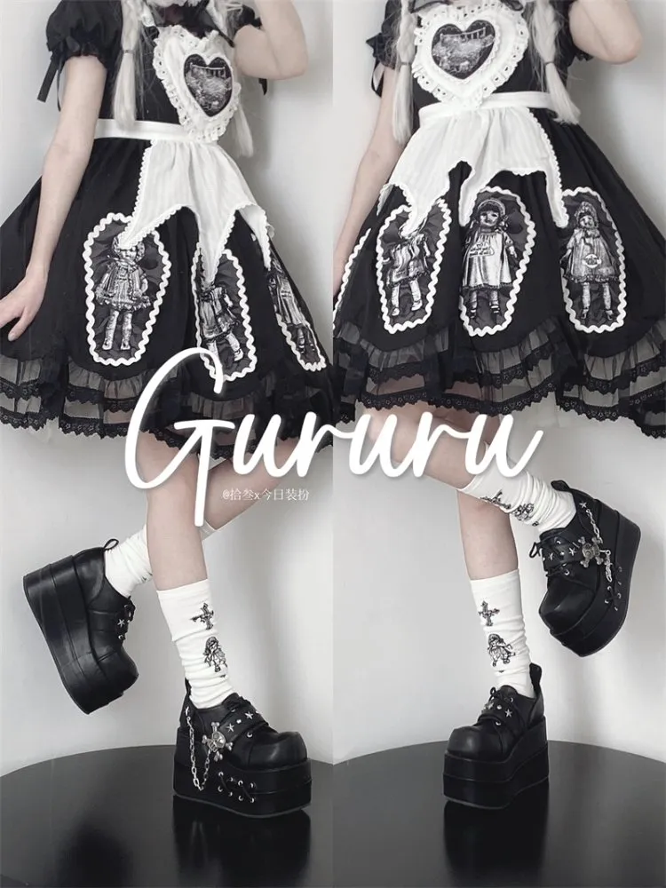 Cool punk skull platform shoes【s0000000003】