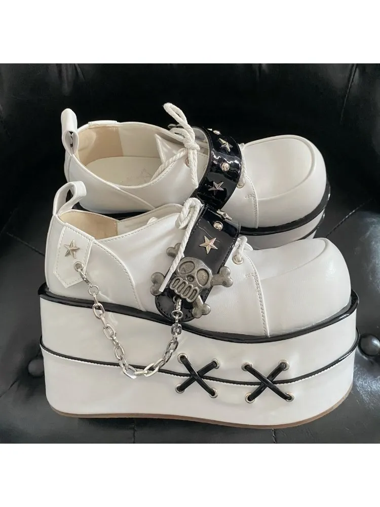 Cool punk skull platform shoes【s0000000003】