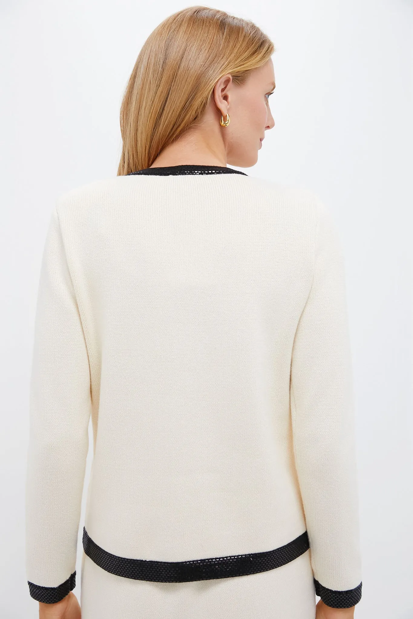 Cream and Black Stefi Sweater