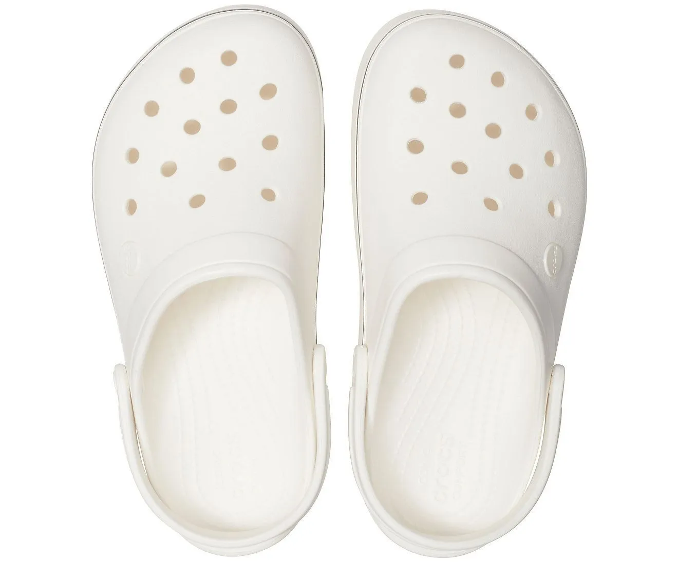 Crocband Platform White Unisex Clog-205434-143