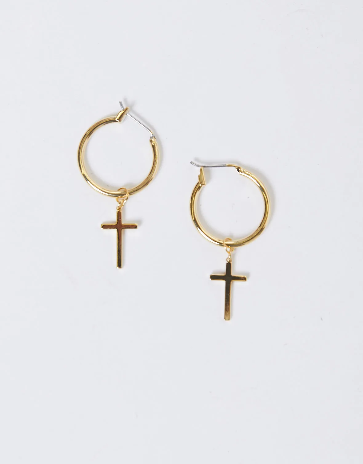 Cross My Heart Mini Hoop Earrings