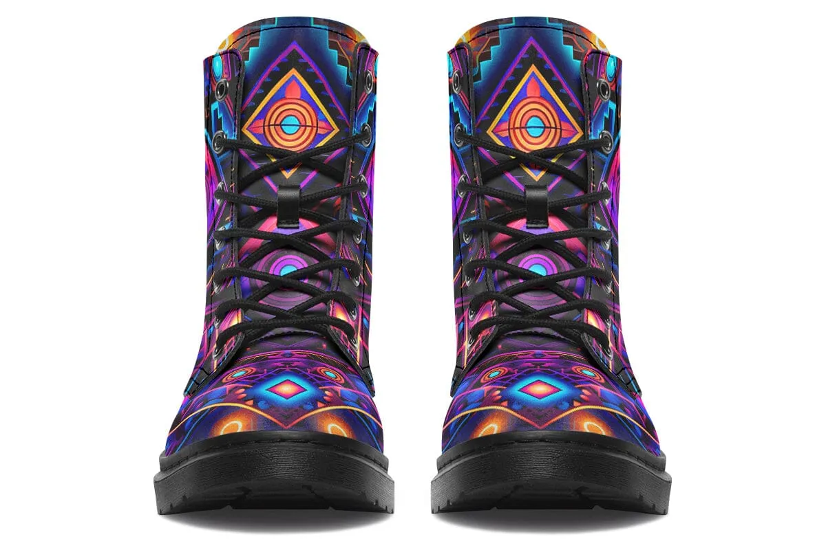 Cyber Grids Combat Boots