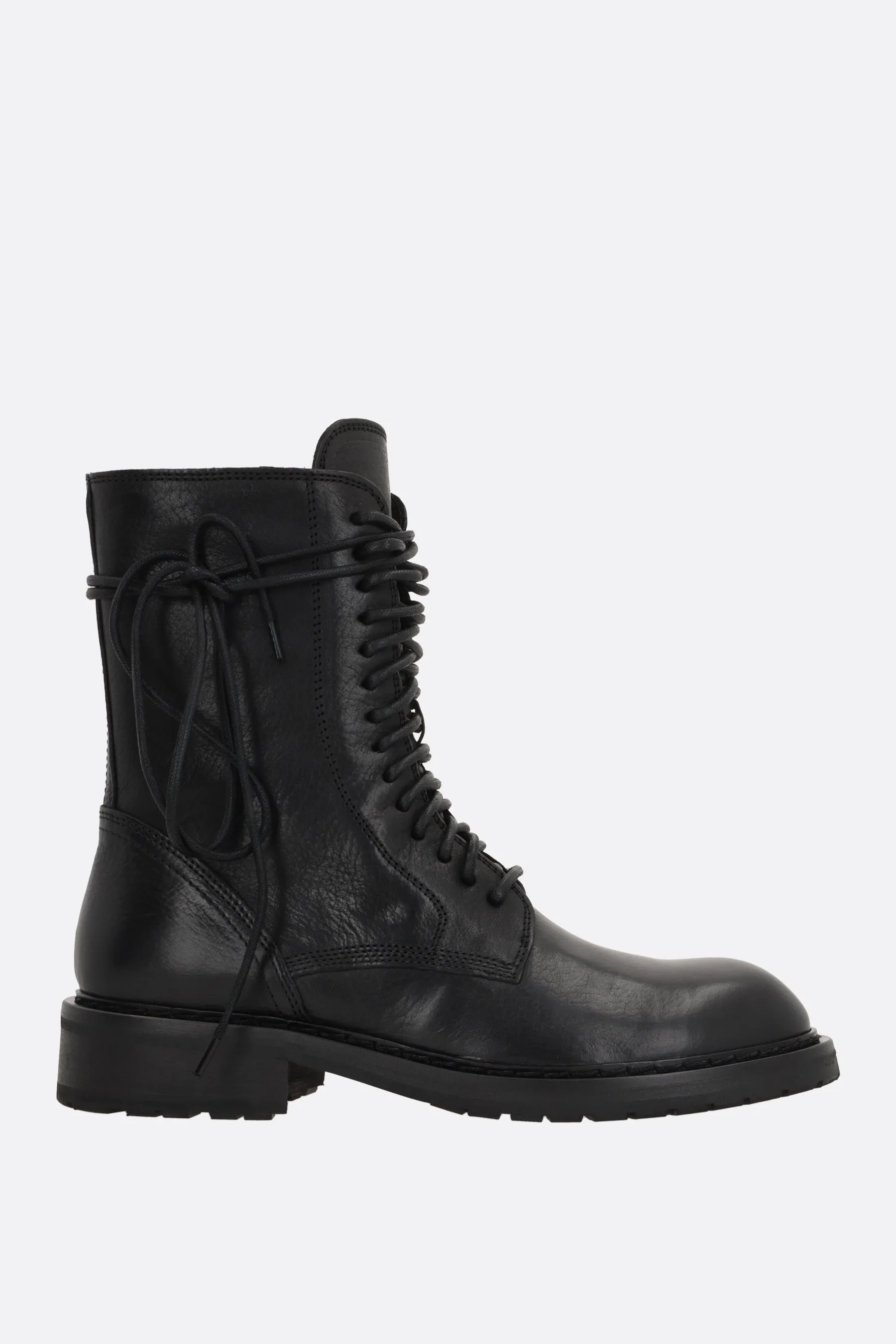 Danny grainy leather combat boots