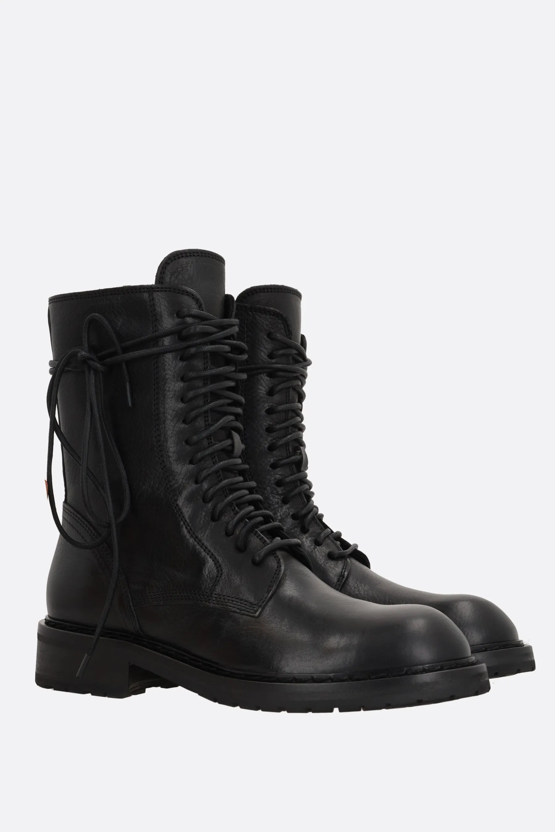 Danny grainy leather combat boots