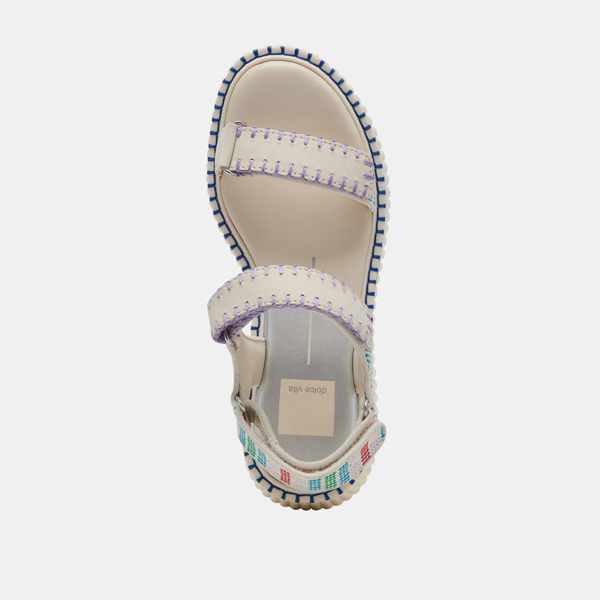 Dolce Vita Debra Sandals in Ivory Multi Nubuck