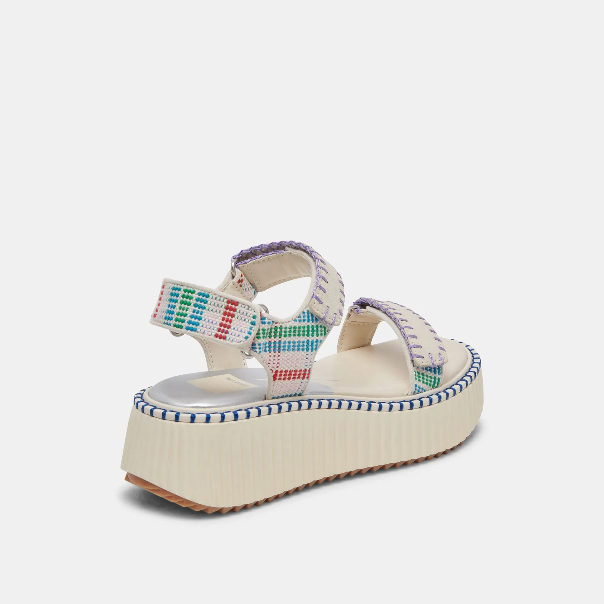 Dolce Vita Debra Sandals in Ivory Multi Nubuck