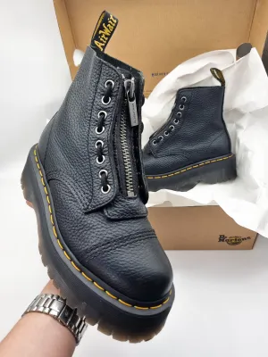 DR. MARTENS SINCLAIR BLACK MILLED LEATHER