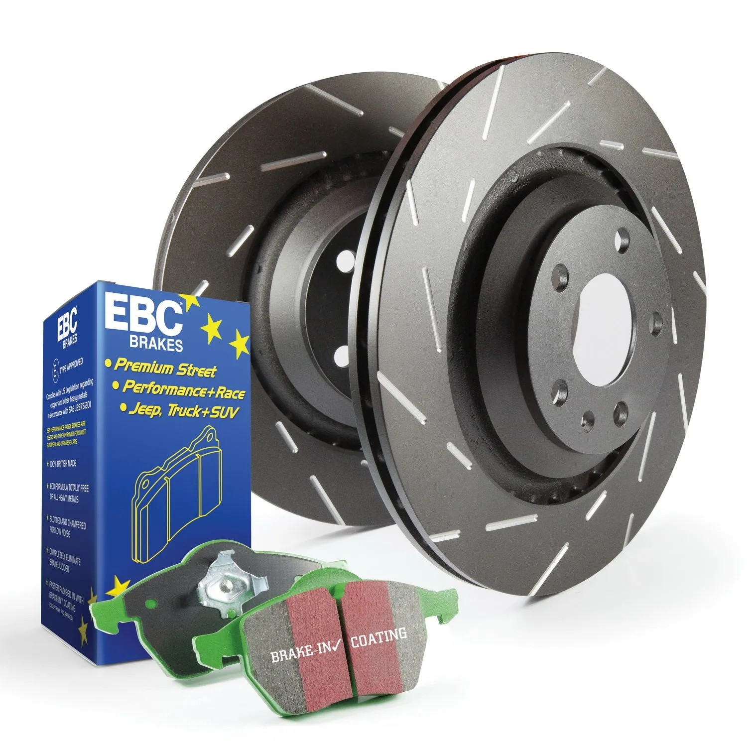 EBC Brakes S2KR2486 S2 Kits Greenstuff 6000 and USR Rotors