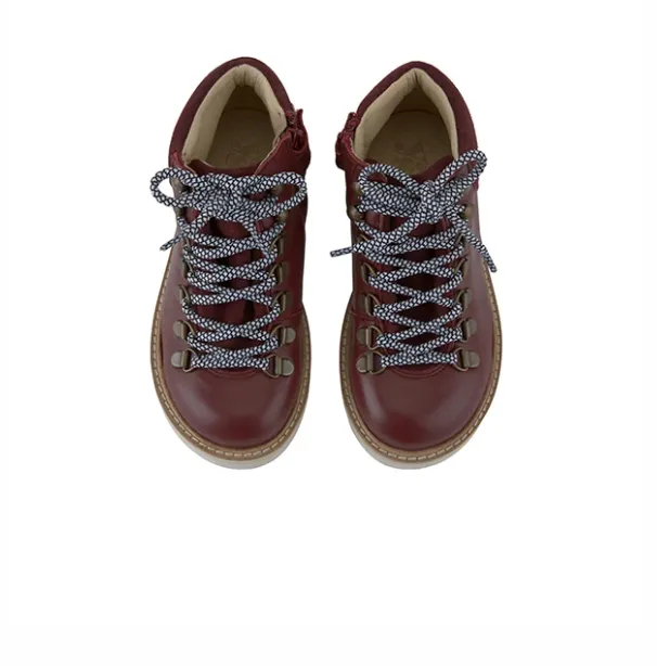 Eddie Ankle-High Hiking Cherry Leather