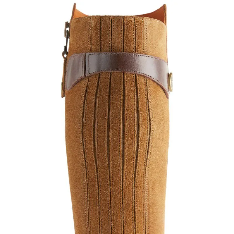 Fairfax & Favor Upton Heeled Ladies Boot - Tan Suede