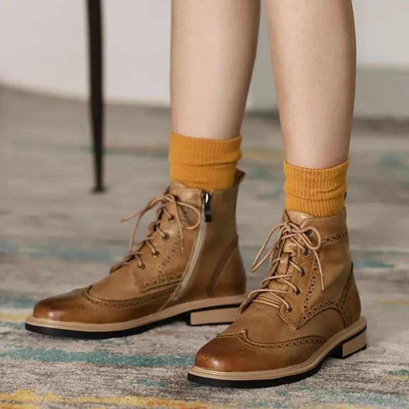 Fargo Brogue Combat Boots