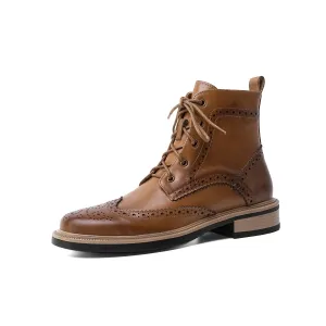 Fargo Brogue Combat Boots