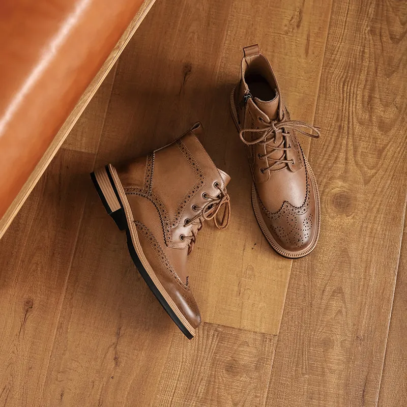 Fargo Brogue Combat Boots