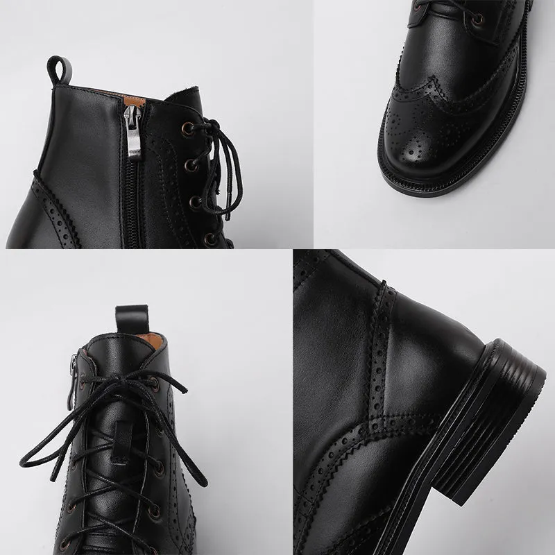 Fargo Brogue Combat Boots