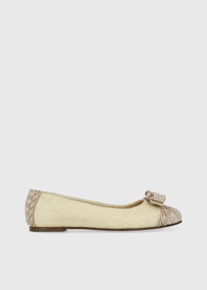 Ferragamo Ballerinas Vara en Raffia FRG-VARINAWR