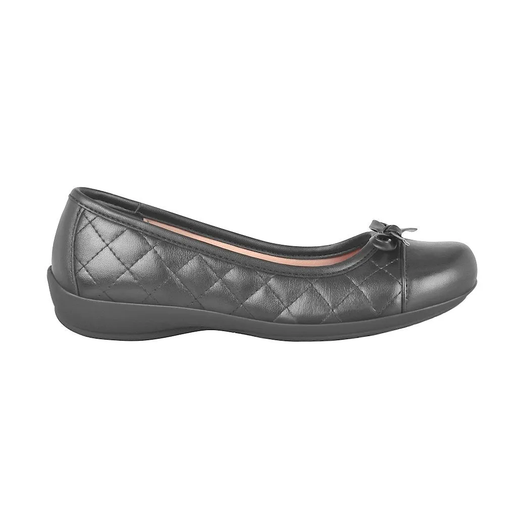 Flats casuales Flexi para niña piel negro 25226