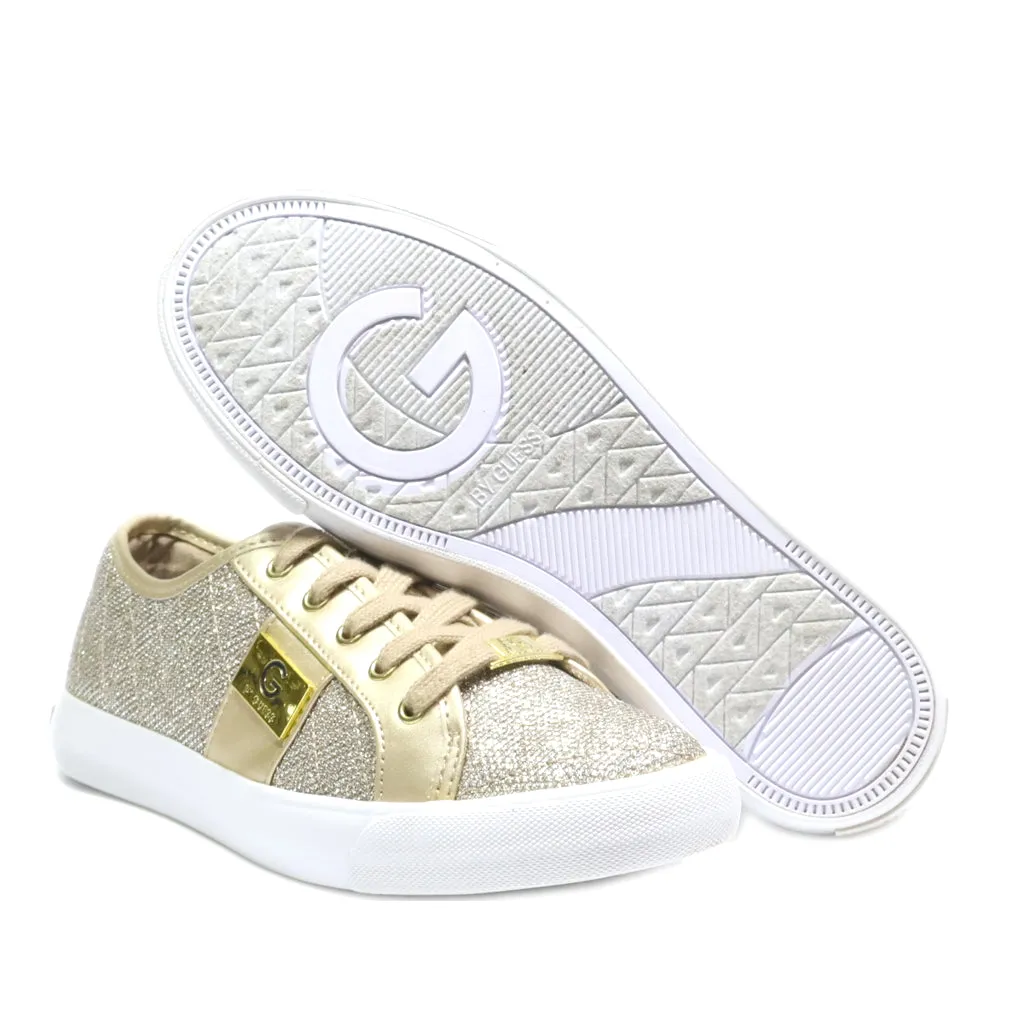 Guess Low-Top Sneakers Fabric Gold Colour For Women