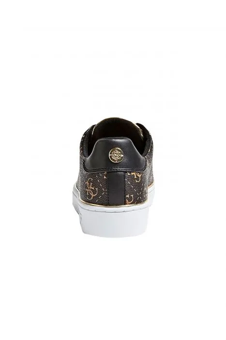 GUESS sneakers met logo-print en metallic details